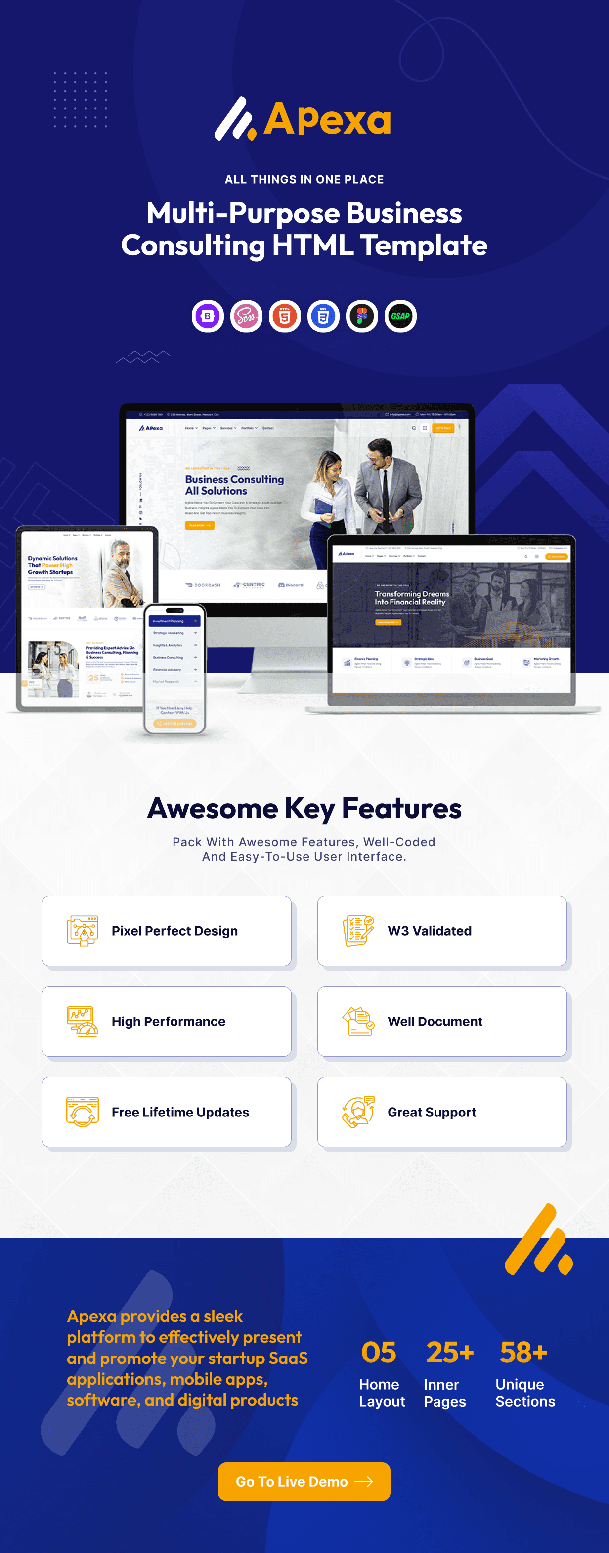 Apexa - Multipurpose Business Consulting HTML Template