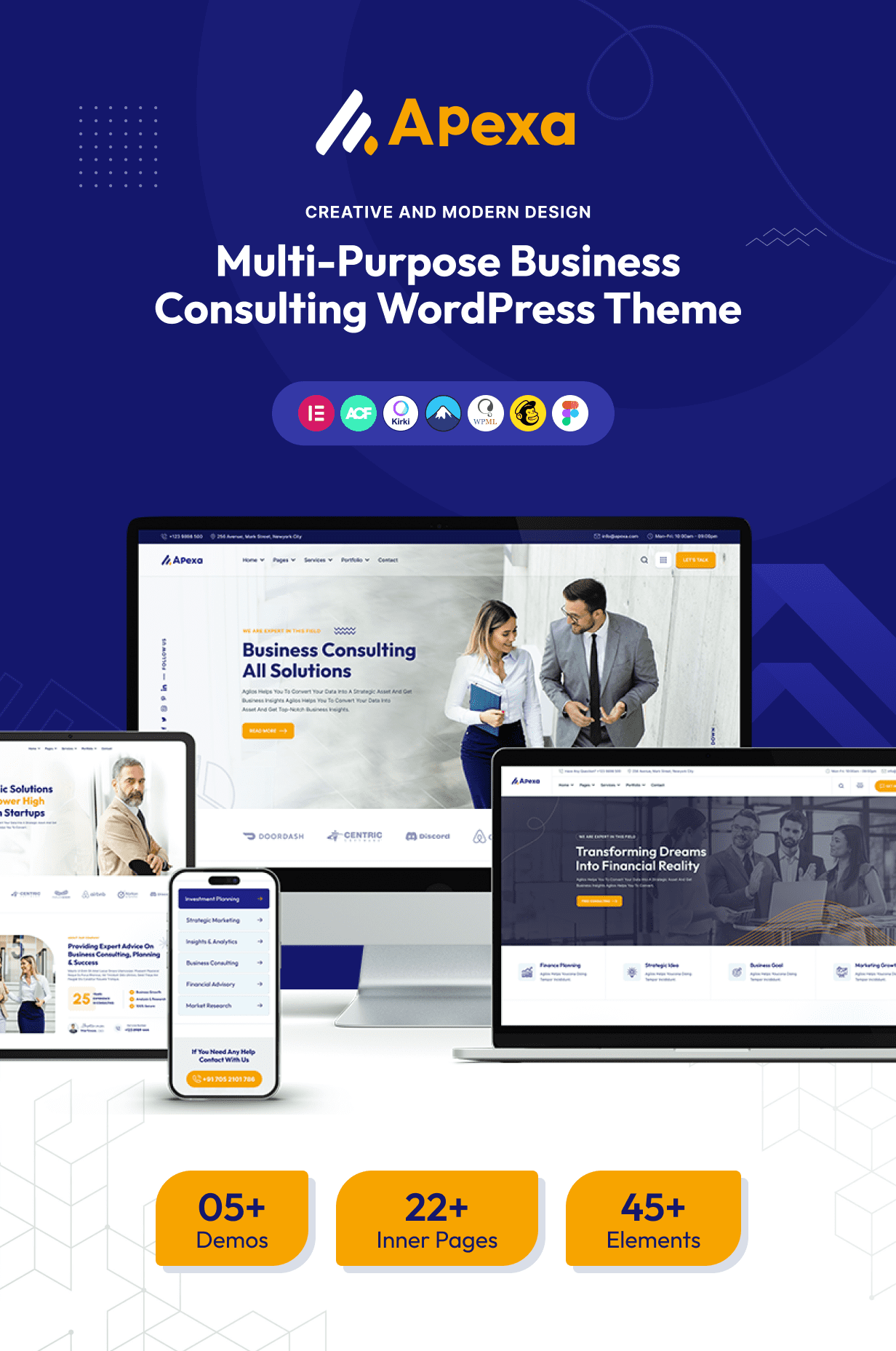 Apexa - Multipurpose Business Consulting WordPress Theme - 5