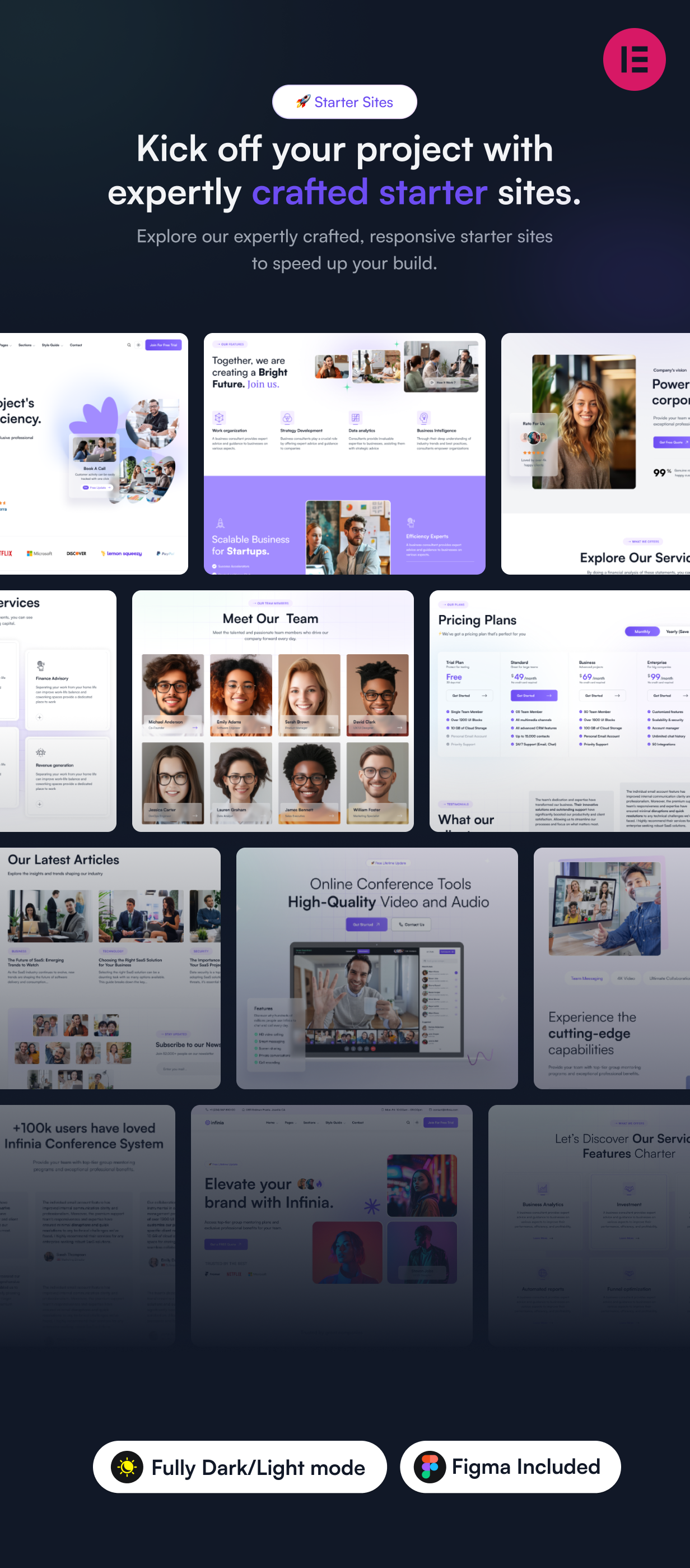 Infinia - Multipurpose Business Startup WordPress Elementor Theme