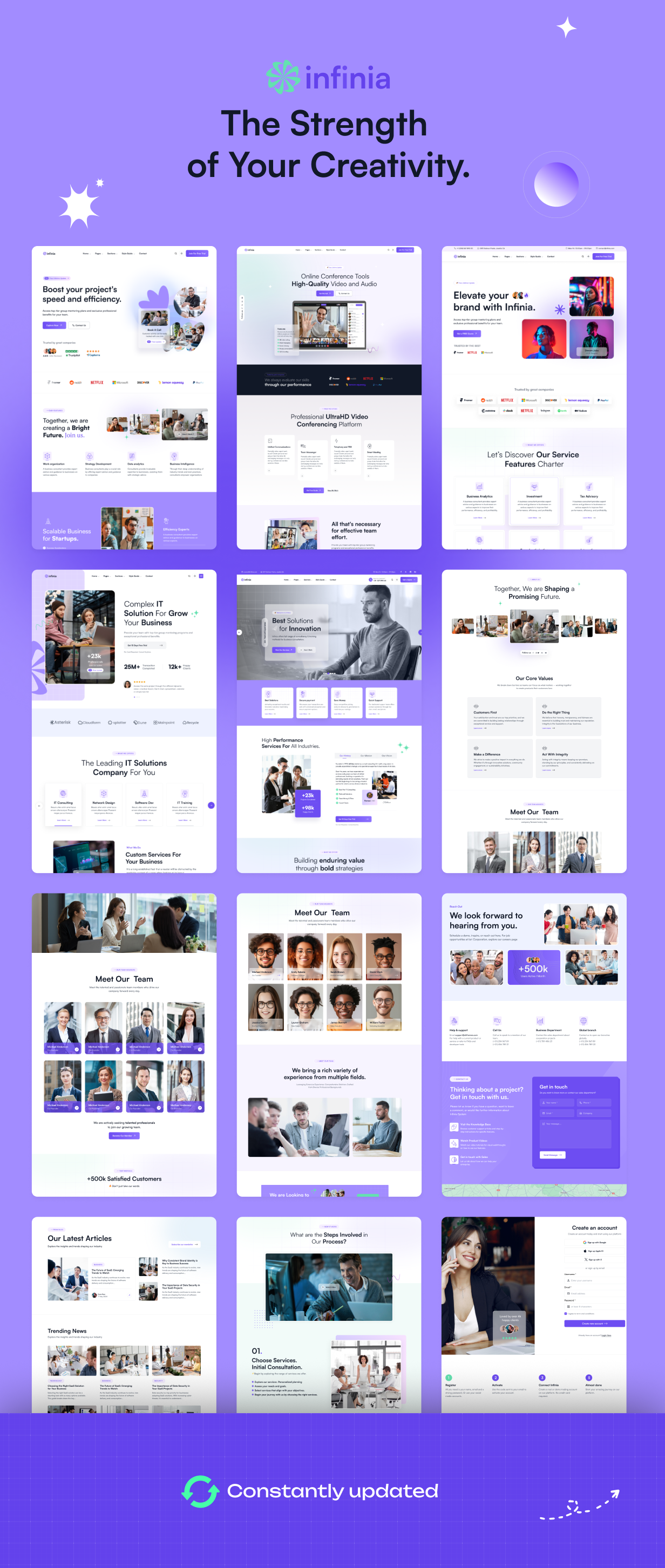 Infinia - Multipurpose Business Startup WordPress Elementor Theme