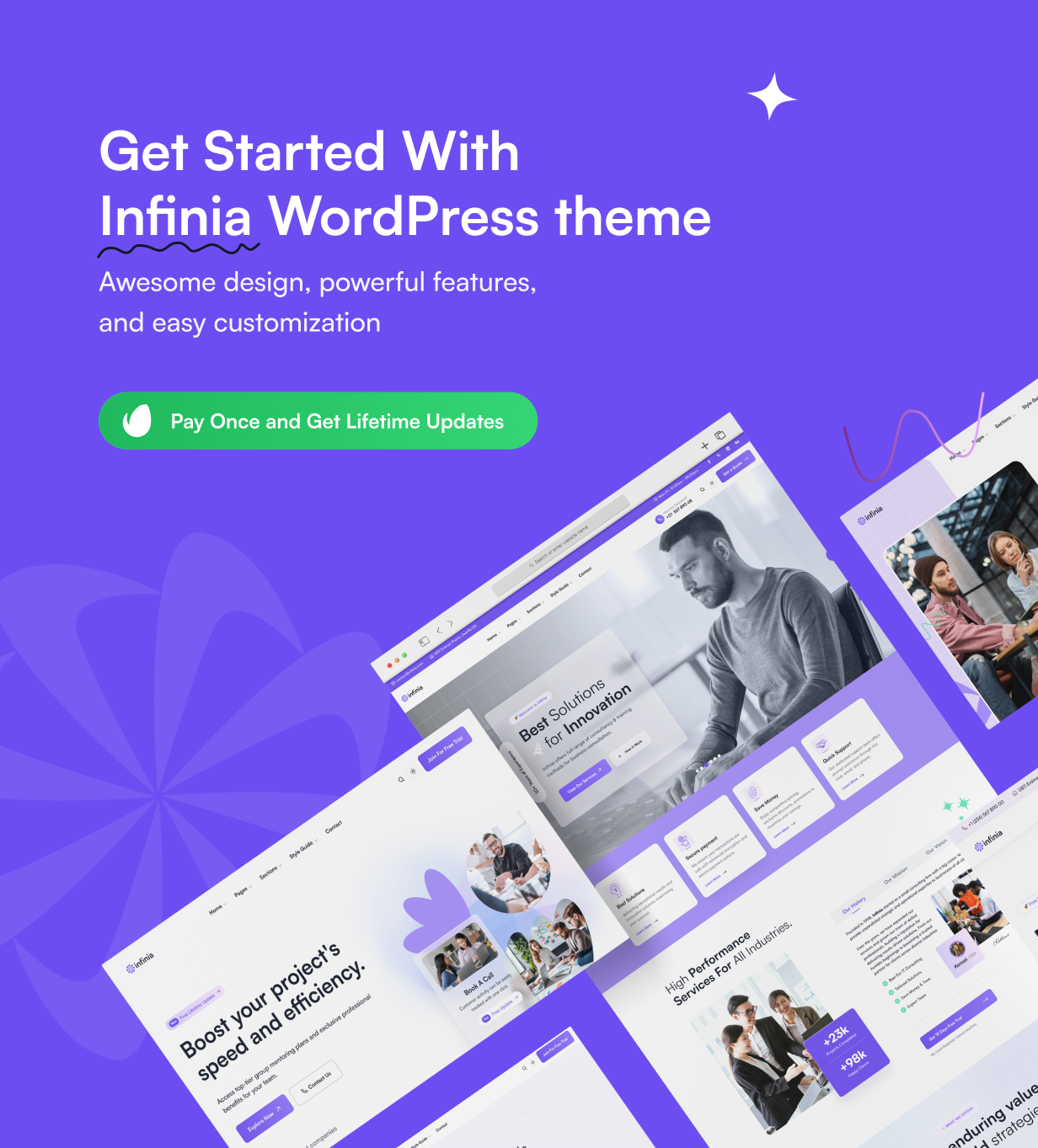 Infinia - Multipurpose Business Startup WordPress Elementor Theme