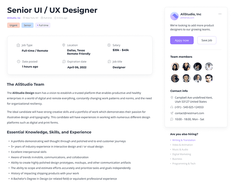 JobHub - AliThemes